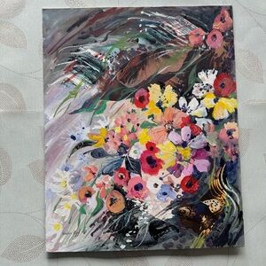 Canvas painting sign by the artist Vintage